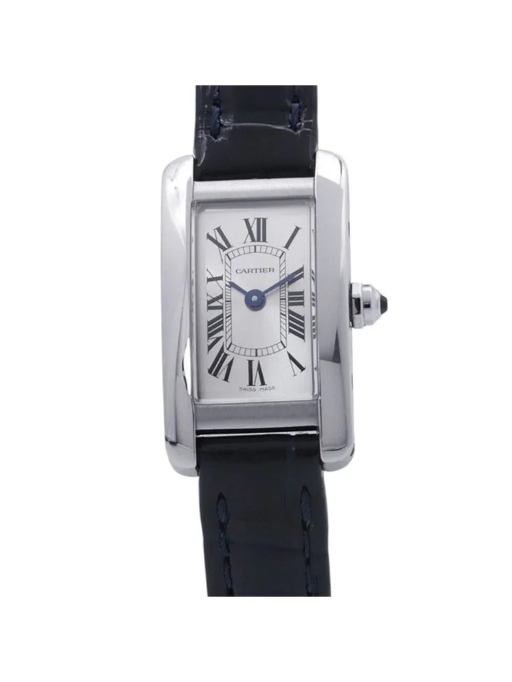 Cartier Tank American Mini Watch Silver Dial